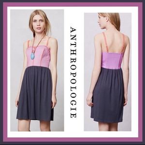 Anthropologie Lilka Colorblock Trapunto Chemise Dress Size S
